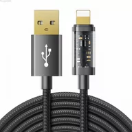Kable USB - Joyroom kabel USB - Lightning do ładowania / transmisji danych 2,4A 20W 2m czarny S-UL012A20 - miniaturka - grafika 1