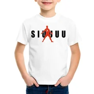 Koszulki dla chłopców - Siuuuu - koszulka dziecięca - miniaturka - grafika 1