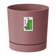 Donice - Doniczka z odpływem podstawką DPOP350 Marsala brąz - miniaturka - grafika 1