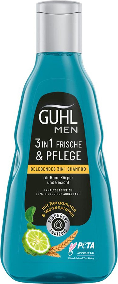 Guhl Men 3w1 Świeżość i Pielęgnacja Szampon rewitalizujący z kofeiną 250ml