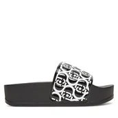 Klapki i japonki damskie - Klapki Liu Jo Mykonos 01 BA5097 EX004 Czarny - miniaturka - grafika 1