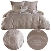 Pościel - Pościel 220 x 200 5cz Atłasowa Haftowana AT015 - miniaturka - grafika 1