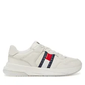 Sneakersy męskie - Sneakersy Tommy Jeans Tjm Retrocasual Runner EM0EM01528 Biały - miniaturka - grafika 1