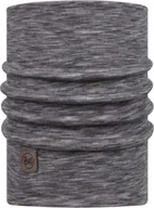 Czapki i chusty sportowe damskie - Buff Komin Merino Heavyweight BUFF® dla dorosłych FOG GREY MULTI STRIPES - miniaturka - grafika 1