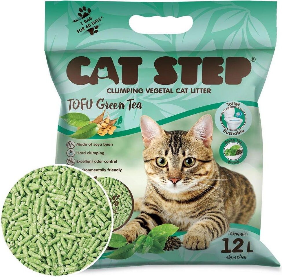 Cat Step Tofu Zielona Herbata 5,4 kg