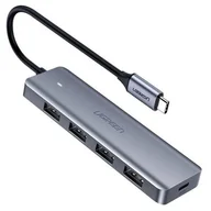 Adaptery i przejściówki - UGREEN Adapter 4w1 UGREEN Hub USB-C do 4x USB 3.0 + micro USB - miniaturka - grafika 1