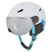 Kaski narciarskie - McKinley, Kask narciarski, Pulse Jr S2 Visor HS-016 409106, biały, rozmiar S - miniaturka - grafika 1