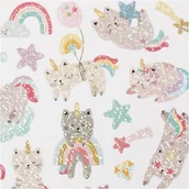 Pasmanteria - Naklejki Holograficzne Koty Jednorożce - miniaturka - grafika 1