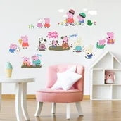 Naklejki na ścianę - Naklejka Świnka Peppa I Przyjaciele Rmk3183Scs - miniaturka - grafika 1