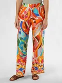 Spodnie damskie - Marie Lund Spodnie Kobiety wiskoza wielokolorowy|niebieski|pomarańczowy|wyrazisty róż wzorzysty, 34 - miniaturka - grafika 1