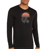 Koszulki męskie - Koszulka Icebreaker Merino 200 Oasis Ruapehu Round 0A572O0011 - czarna - miniaturka - grafika 1