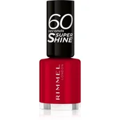 Lakiery do paznokci - Rimmel, Lakier Do Paznokci 60 Seconds, 313 Feisty Red, 8ml - miniaturka - grafika 1