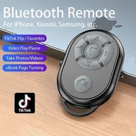 Selfie stick - Pilot Bluetooth do iPhone'a Xiaomi IOS Android Telefon komórkowy Uniwersalny pilot zdalnego sterowania Selfie Stick Kontroler kamery Bluetooth Czarny - miniaturka - grafika 1