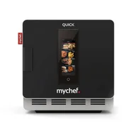 Piece, kotły  i płyty grzejne gastronomiczne - Resto Quality Piec konwekcyjny szybkiego gotowania nadmuch dotykowy panel sterowania 3,6 kW 230V 397x598x410 mm QUICK 1T BLACK - miniaturka - grafika 1