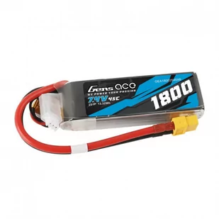 Gens ace Akumulator GensAce LiPo 1800mAh 7.4V 45C 2S1P XT60 - Akcesoria i części modelarskie - miniaturka - grafika 1