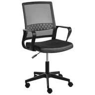 Fotele i krzesła biurowe - Beliani Krzesło biurowe EASE Czarny - miniaturka - grafika 1