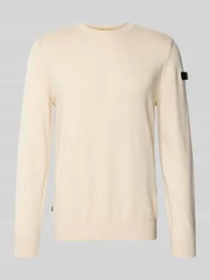 Sweter z dzianiny z prążkowanymi wykończeniami - Swetry męskie - miniaturka - grafika 1