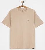 Koszulki męskie - t-shirt VOLCOM CIRCLE BLANKS TEE LIGHT KHAKI - miniaturka - grafika 1