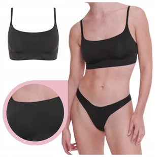 Sloggi ZERO Feel2.0 Ultra Bra biustonosz top usztywniany czarny gładki - L - Biustonosze - miniaturka - grafika 1