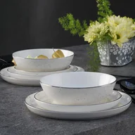 Serwisy obiadowe - Serwis obiadowy porcelanowy Komplet talerzy na 12 osób POLVERE - miniaturka - grafika 1
