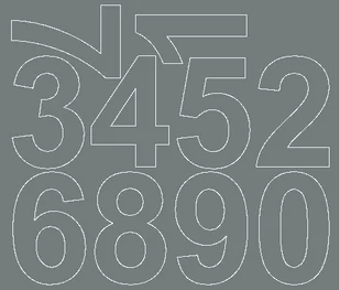 Cyfry samoprzylepne 8 cm szary z połyskiem - Błyszcząca - Pasmanteria Cyfry samoprzylepne 8 cm szary z połyskiem - Błyszcząca - Pasmanteria - miniaturka - grafika 1