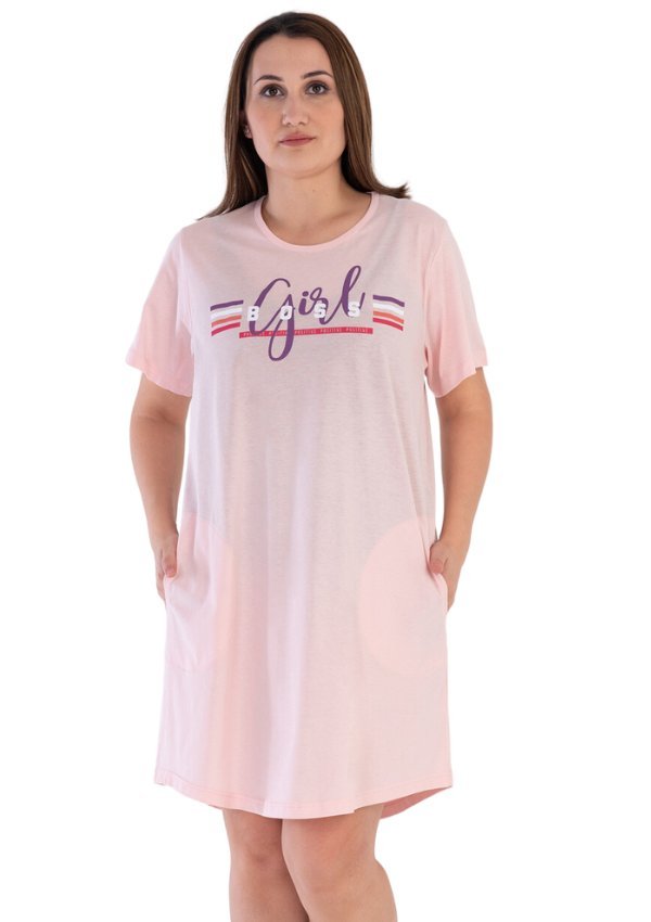 Koszula Nocna bawełna 1XL +size Vienetta kieszenie