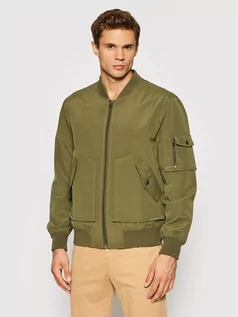 Kurtki męskie - Benetton United Colors Of Kurtka bomber 20KQ53GE8 Zielony Regular Fit - grafika 1