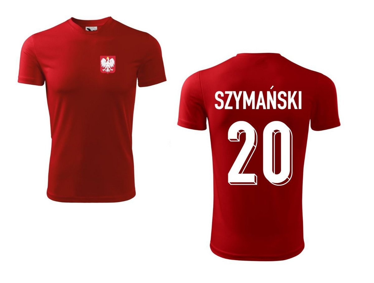 Treningowa Koszulka POLSKA SZYMAŃSKI 20 jr