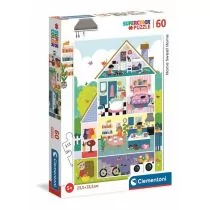 Clementoni Puzzle 60 Super Kolor Home Sweet Home - Puzzle - miniaturka - grafika 1