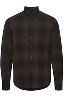 Koszule męskie - CASUAL FRIDAY Męska koszula Anton BD LS Shadow Checked Shirt z kołnierzem Button-Down, 194013/Dark Navy, XXL - miniaturka - grafika 1