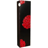 Wazony i flakony - Wazon podłogowy w kolorze czarnym z motywami róży - miniaturka - grafika 1