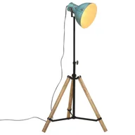 Lampy stojące - vidaXL Lampa stojąca, 25 W, postarzany niebieski, 75x75x90-150 cm, E27 - miniaturka - grafika 1