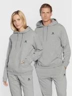 Bluzy męskie - Converse Bluza Unisex Go-To Embroidered Star Chevron 10024509-A06 Szary Standard Fit - miniaturka - grafika 1