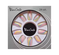 Sztuczne paznokcie i akcesoria - DENI CARTE ZESTAW TIPSÓW SWIRL PASTEL 24 SZT. + KLEJ 2G 4121 - miniaturka - grafika 1
