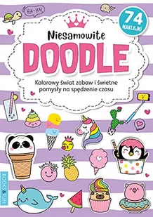 Books And Fun KOLOROWANKA NIESAMOWITE DOODLE praca zbiorowa - Książki edukacyjne - miniaturka - grafika 2