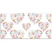 Podkładki na biurko - Mata ochronna na biurko Lis Królik Serca 120x60 cm, Dywanomat - miniaturka - grafika 1