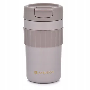 98891 Kubek termiczny Nino 450 ml beżowy AMBITION - Kubki termiczne - miniaturka - grafika 1