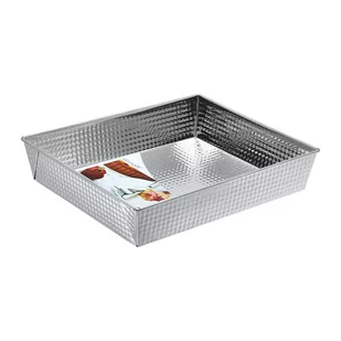 Blacha fakturowana Szarlotta 30 x 25 x 6 cm DOMOTTI - Formy do ciast - miniaturka - grafika 1