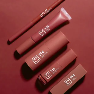 3INA MAKEUP 3INA Makeup - Vegan - Cruelty Free - The Lipstick 114 - długotrwała pomadka do ust - matowa pomadka - wodoodporna - mocno pigmentowana pomadka - jasnobrązowa - matowana The Lipstick 114 - Szminki - miniaturka - grafika 7