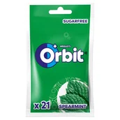 Gumy do żucia, lizaki, dropsy - Orbit Spearmint Bezcukrowa guma do żucia 29 g (21 sztuk) - miniaturka - grafika 1