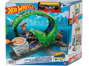 Hot Wheels City Pętla krokodyla Hkx39 - model lub pojazd - Tory, garaże, parkingi - miniaturka - grafika 1