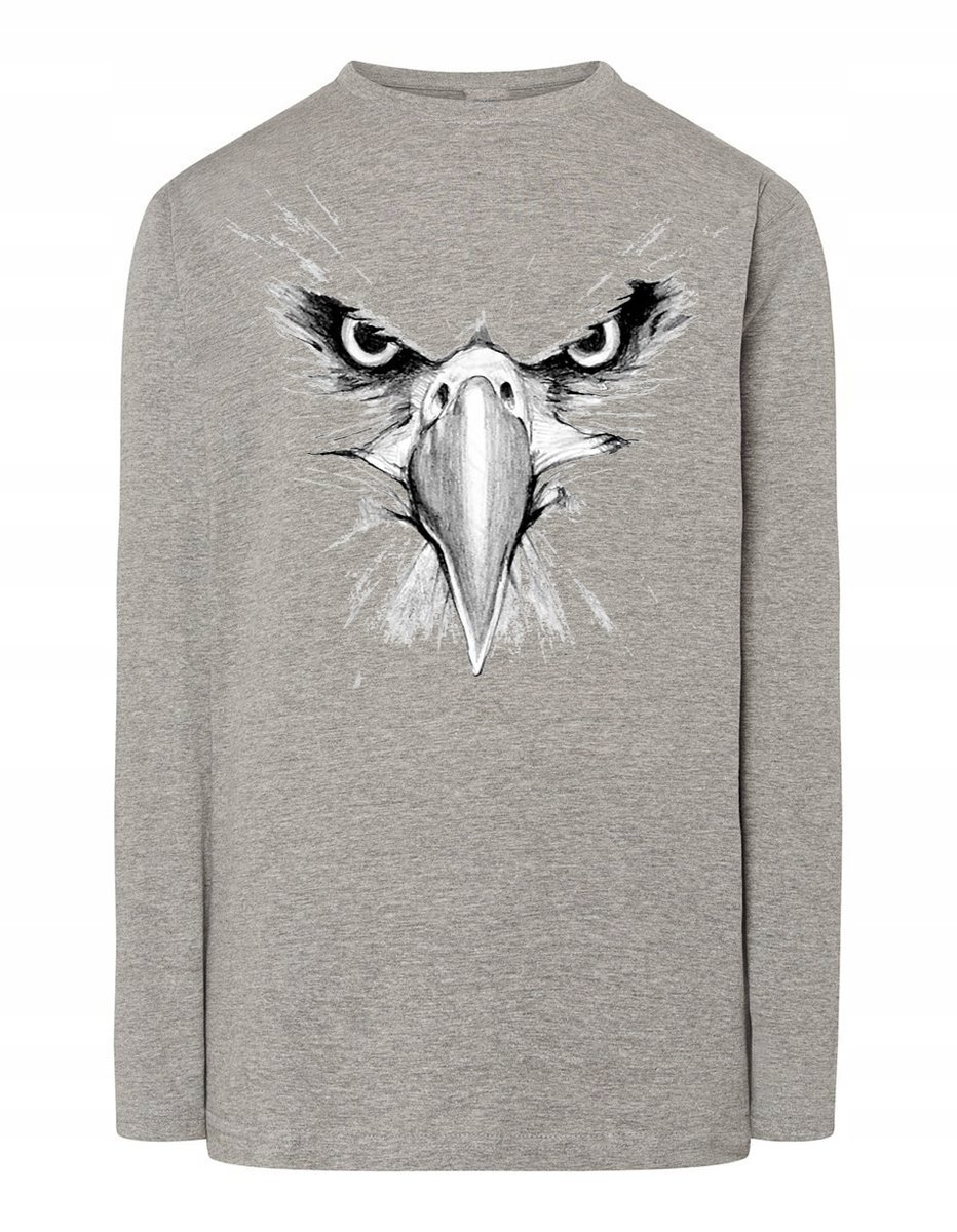 Longsleeve męski nadruk GŁOWA ORZEŁ r.XL