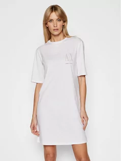 Sukienki - Emporio Armani Sukienka codzienna 8NYADX YJG3Z 9130 Biały Regular Fit - grafika 1