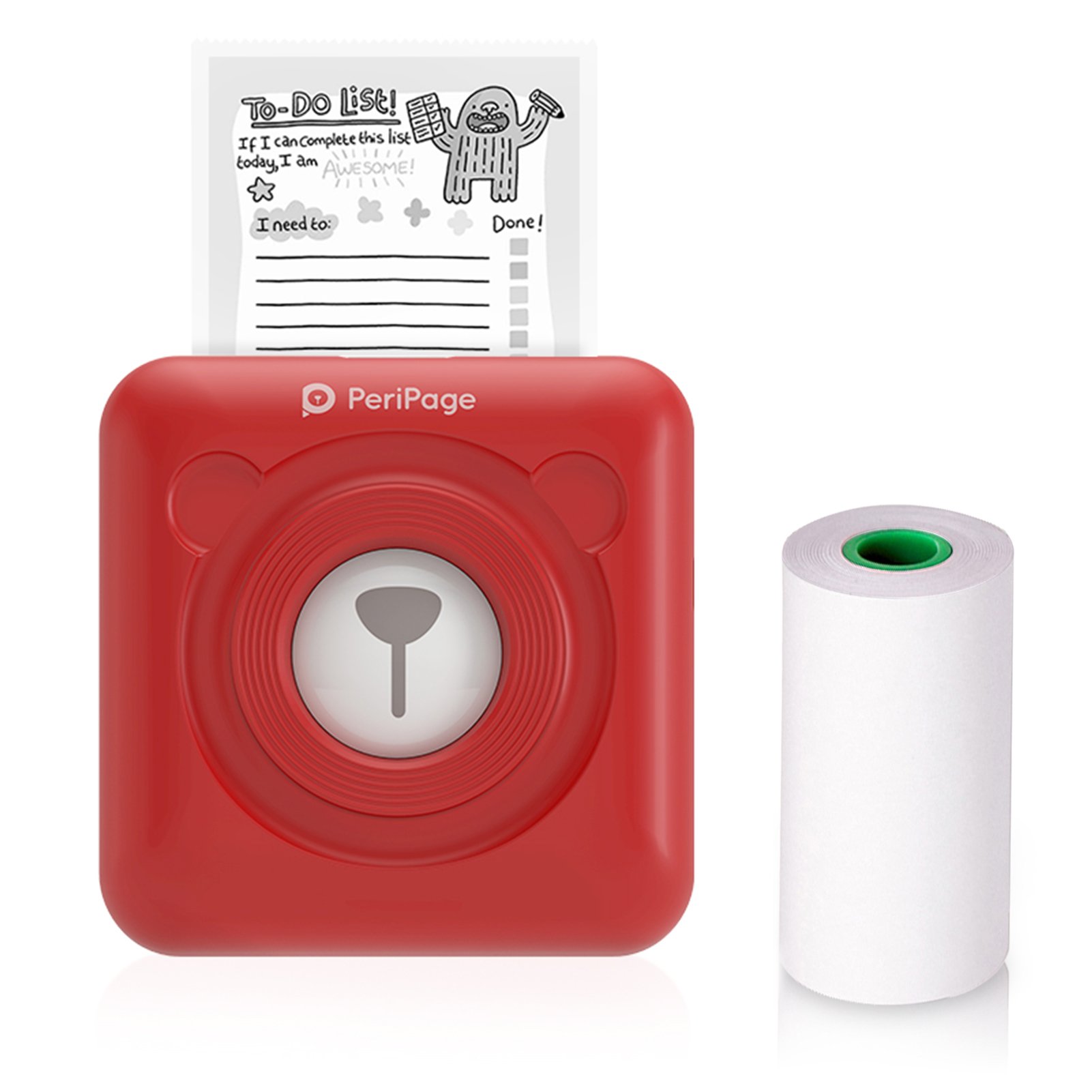 PeriPage A6 Mini Drukarka Kieszonkowa HD 304DPI Bezprzewodowa Drukarka Termiczna BT Obraz Zdjęcie Etykieta Notatki Dziennik Pokwitowanie Papier Błyskawiczna Drukarka Naklejka Funkcja Zdjęcie AR Drukowanie bez atramentu Kompatybilna z Android iOS Smartfon Windows