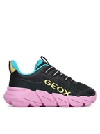 Buty dla dziewczynek - Geox Sneakersy J Flexyper Fast J55N5A 0T99J C9240 S Czarny - miniaturka - grafika 1