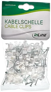 InLine Organizer Zacisk na kable 10mm - biały - 100 szt. - 44021 - Tuning komputera - akcesoria - miniaturka - grafika 1