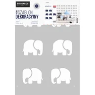Szablony malarskie - Primacol Szablon Mega nr 527 Elephants Decorative - miniaturka - grafika 1
