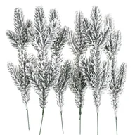 Sztuczne kwiaty - Dalprint Ośnieżone gałązki sosny 25cm 6 szt - miniaturka - grafika 1