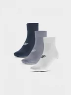 Skarpetki męskie - Męskie skarpetki niskie (3-pack) 4F 4FWMM00USOCM278 - multikolor - miniaturka - grafika 1