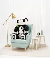 Maskotki i pluszaki - Miś Gustaw, Panda z dzieckiem, czarno-biały, 100 cm - miniaturka - grafika 1